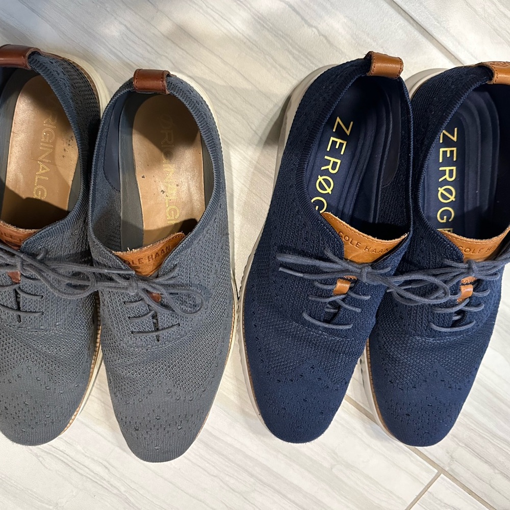 Cole Haan lot of 2 ZeroGrand Derby Wingtip